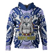 Canterbury-Bankstown Bulldogs Custom Hoodie - Indigenous Mighty Super Berries Tribal Footprints Hoodie
