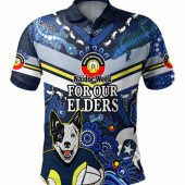 North Queensland Cowboys Naidoc Custom Polo Shirt - For Our Elders Home Jersey Polo Shirt