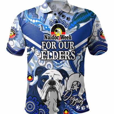 Canterbury-Bankstown Bulldogs Custom Polo Shirt - Naidoc Week Doggies Polo Shirt