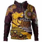 Brisbane Broncos Custom Hoodie - Go! Let's go! Up The Mighty Bronx Home Jersey Hoodie