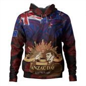 New Zealand Warriors Anzac Day Custom Hoodie - Soldier Maori Patterns Hoodie