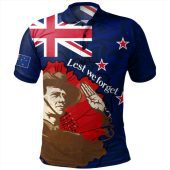 New Zealand Warriors Anzac Day Custom Polo Shirt - Soldier Maori Patterns Polo Shirt
