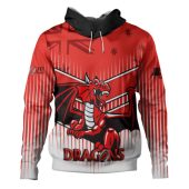 St. George Illawarra Dragons Custom Hoodie - Indigenous Super St George Team with Australia Flag Hoodie