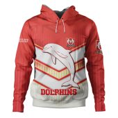 Redcliffe Dolphins Hoodie - Redcliffe Dolphins Macost With Australia Flag Hoodie