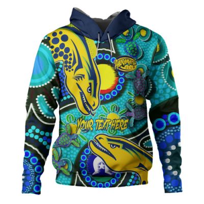 Parramatta Eels Custom Hoodie - Parramatta Eels Now Or Never Indigenous Culture Flag Dot Painting Hoodie