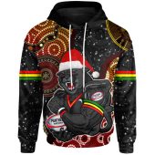 Penrith Panthers Christmas Hoodie Penrith Panthers - Merry Christmas Hat Style