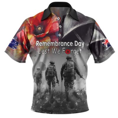 Australia Anzac Day Custom Polo Shirt - Thank You For The Risks You Take Polo Shirt
