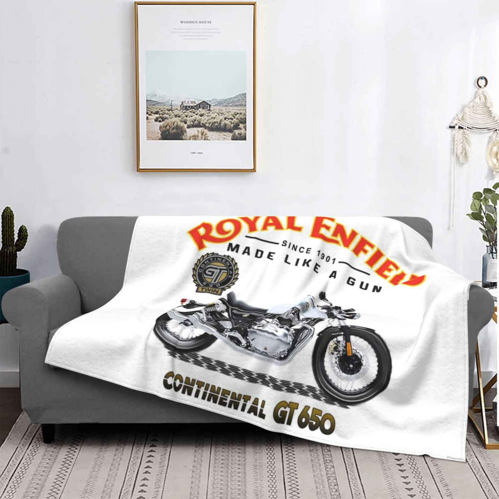 Royal Enfield White Fleece Blanket Royal Enfield White Fleece Blanket