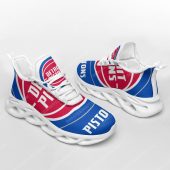 NBA Detroit Pistons Blue Red Max Soul Shoes
