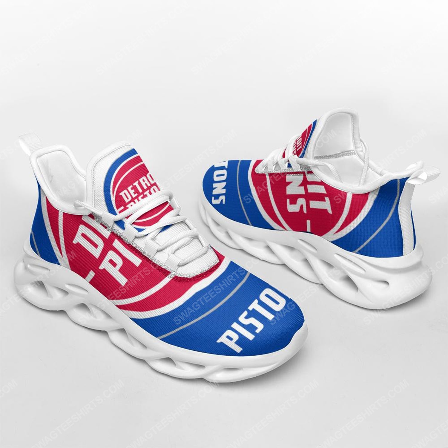 NBA Detroit Pistons Blue Red Max Soul Shoes NBA Detroit Pistons Blue Red Max Soul Shoes