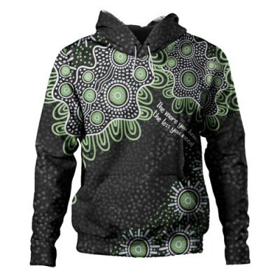 Australia Aboriginal Hoodie - The More You Know The Less You Need Blue Hoodie