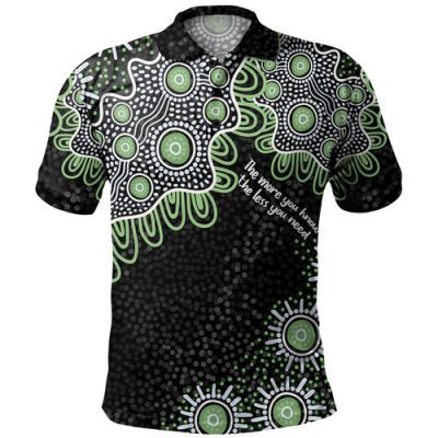 Australia Aboriginal Polo Shirt - The More You Know The Less You Need Blue Polo Shirt