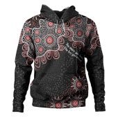Australia Aboriginal Hoodie - The More You Know The Less You Need Red Patterns Hoodie