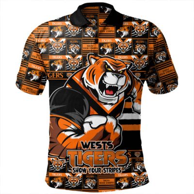 Wests Tigers Polo Shirt Champion?s Pride Comic Style
