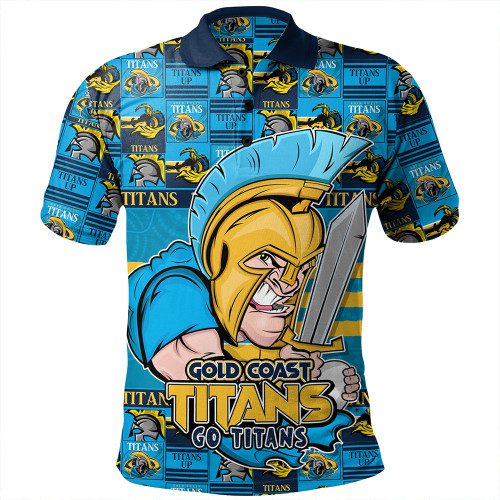 Gold Coast Titans Polo Shirt Champion?s Pride Comic Style Gold Coast Titans Polo Shirt Champion?s Pride Comic Style