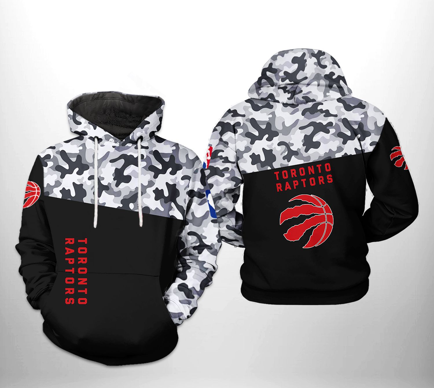 NBA Toronto Raptors Black Camo Pullover Hoodie NBA Toronto Raptors Black Camo Pullover Hoodie