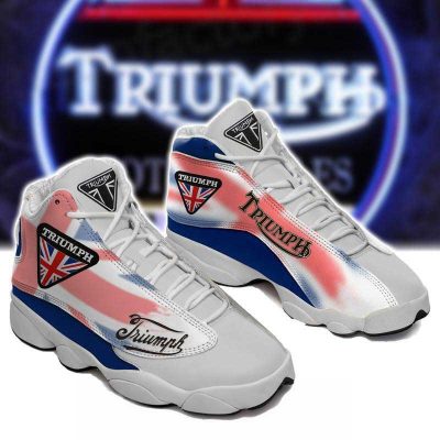 Triumph Motorcycles UK Flag Air Jordan 13 Shoes