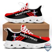 Ford Mustang Black Red Max Soul Shoes