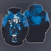 NBA Utah Jazz Horror Movies Halloween 3D Pullover Hoodie