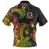 Australia South Sea Islanders Polo Shirt - Vanuatu Polynesian Reggae Tentacle Turtle Polo Shirt