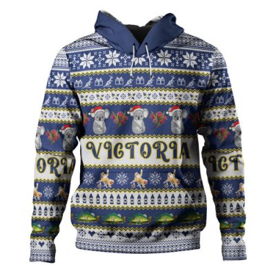 Victoria Big Things Christmas Custom Hoodie - Giant Koala And Murray Cod Hoodie