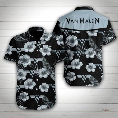 Van Halen Tropical Flower Hawaiian Shirt V2