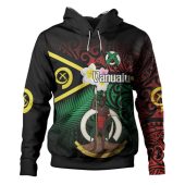 Australia  South Sea Islanders Hoodie - Vanuatu Special Original Flag In Polynesian Style Hoodie