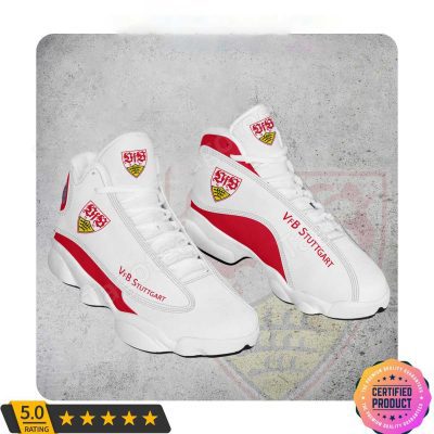 VfB Stuttgart White Red Air Jordan 13 Shoes