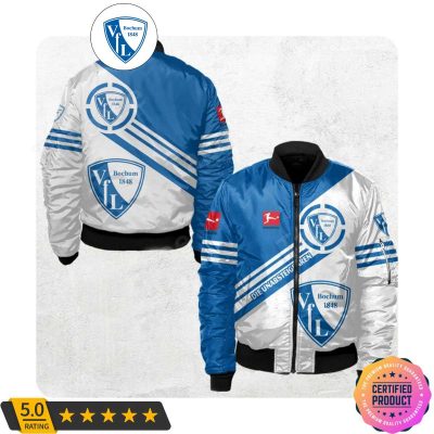 VfL Bochum 1848 Bundesliga Blue White Bomber Jacket