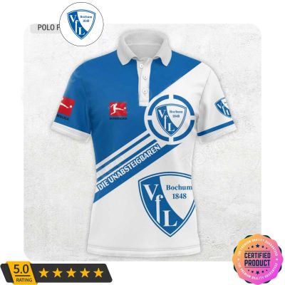 VfL Bochum 1848 Bundesliga Blue White Polo Shirt