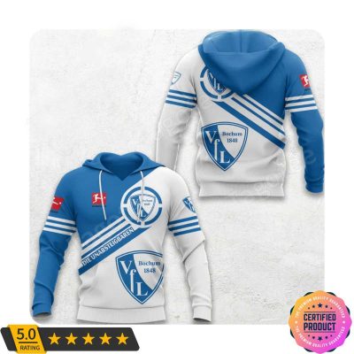 VfL Bochum 1848 Bundesliga Blue White Pullover Hoodie