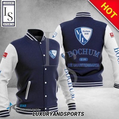 VfL Bochum 1848 Dark Blue White Baseball Jacket