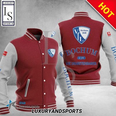 VfL Bochum 1848 Maroon White Baseball Jacket