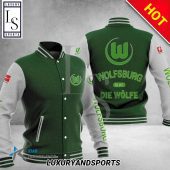 VfL Wolfsburg Dark Green White Baseball Jacket