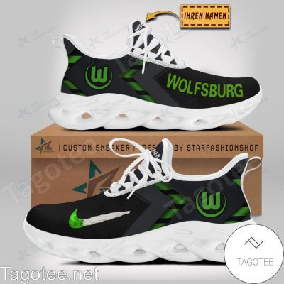 VfL Wolfsburg Custom Name Black Max Soul Shoes