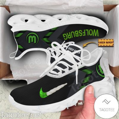VfL Wolfsburg Custom Name Black Max Soul Shoes