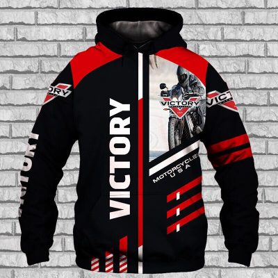 Victory Motorcycles Black Pullover Hoodie