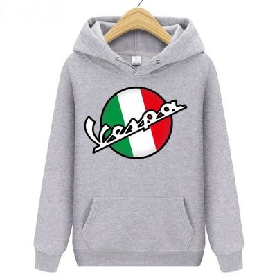 Vespa Grey Pullover Hoodie