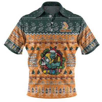 Australia Wallabies Christmas Custom Polo Shirt - Chrissie Spirit Polo Shirt