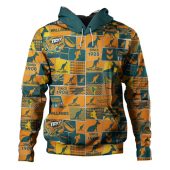 Wallabies Sport Hoodie - Team Of Us Die Hard Fan Supporters Comic Style