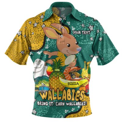 Australia Wallabies Custom Polo Shirt - Australian Big Things Polo Shirt