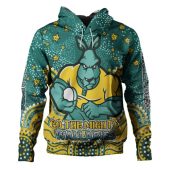Australia Wallabies Custom Hoodie - Custom With Aboriginal Inspired Style Of Dot Painting Patterns  Hoodie