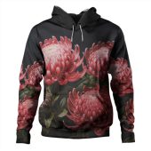 Australia Waratah Hoodie - Red Waratah Flowers Fine Art Ver1 Hoodie