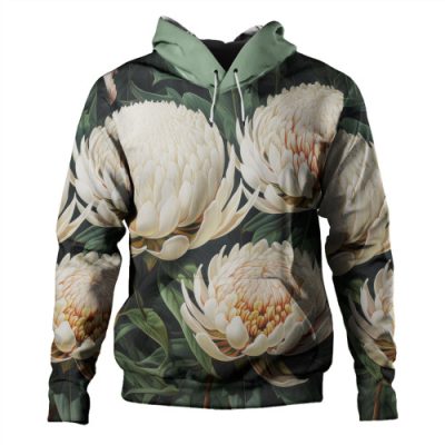 Australia Waratah Hoodie - Red Waratah Flowers Fine Art Ver2 Hoodie