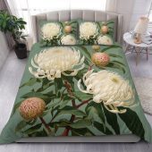 Australia Waratah Bedding Set - Red Waratah Flowers Fine Art Ver1 Bedding Set