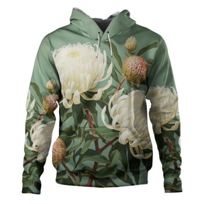 Australia Waratah Hoodie - Red Waratah Flowers Fine Art Ver1 Hoodie