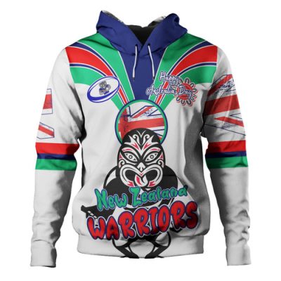 New Zealand Warriors Hoodie - Happy Australia Day We Are One And Free