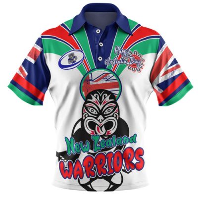 New Zealand Warriors Polo Shirt - Happy Australia Day We Are One And Free