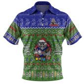 New Zealand Warriors Christmas Custom Polo Shirt - Chrissie Spirit Polo Shirt