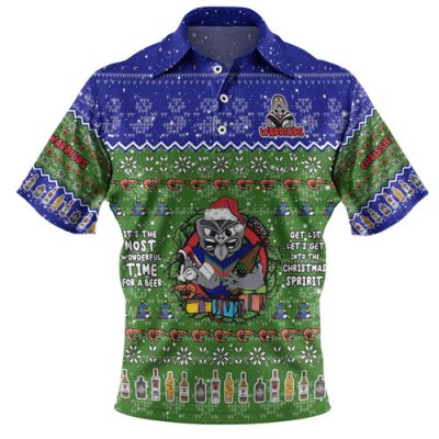New Zealand Warriors Christmas Custom Polo Shirt - Chrissie Spirit Polo Shirt